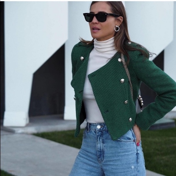 ZARA textured weave jacket - Picture 3 of 14